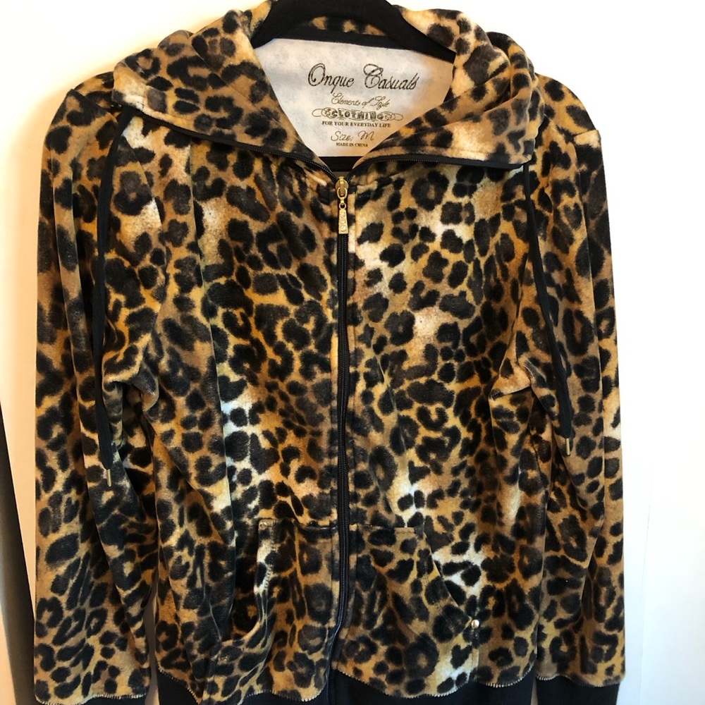Onque Casuals Leopard Print Jacket M